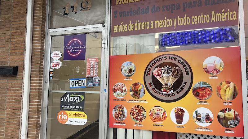 Victorias ice cream y antojitos elados en cono